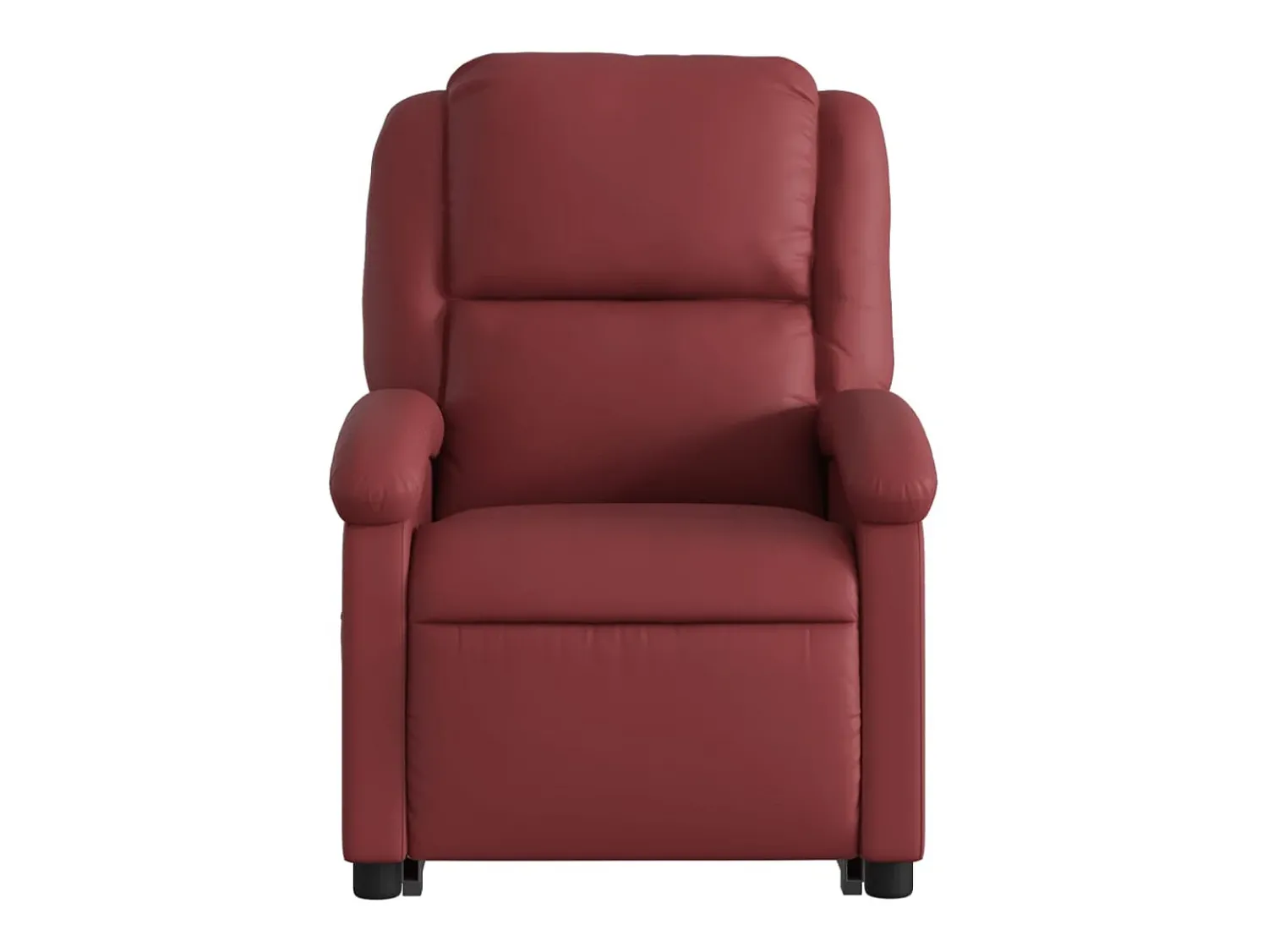 Poltrona*vidaxl Poltrona reclinável elevatória couro artificial tinto Vermelho