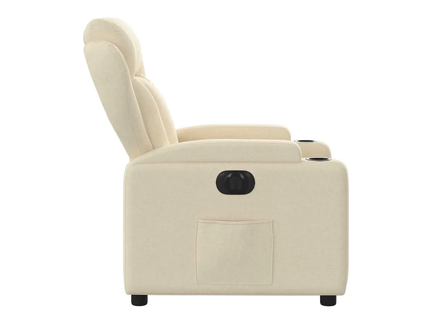 Poltrona|vidaxl Poltrona reclinável elétrica tecido cor Creme