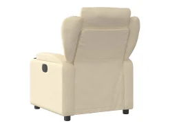 Poltrona|vidaxl Poltrona reclinável elétrica tecido cor Creme