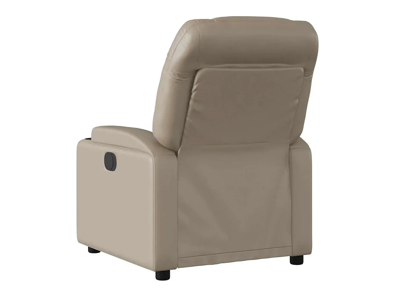 Poltrona|vidaxl Poltrona reclinável elétrica couro artificial cor cappuccino Castanho