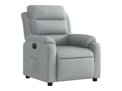 Poltrona| Poltrona reclinável elétrica tecido cinzento-claro PT889385 Cinzento claro