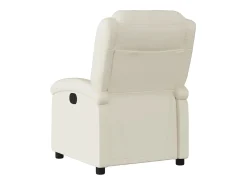 Sale vidaxl Poltrona reclinável elétrica couro artificial cor Creme