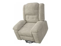 Poltrona| Poltrona reclinável elétrica reclinável em tecido - Cinza - C93 x L102 x A106 cm - Cinza 1 Cinzento claro