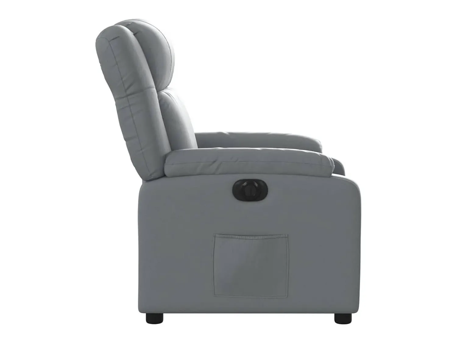 Poltrona|vidaxl Poltrona reclinável elétrica couro artificial Cinzento