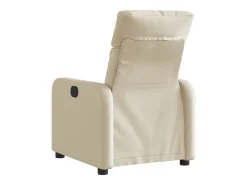 Outlet Poltrona reclinável elétrica tecido cor PT447741 Creme