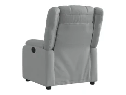 Outlet Poltrona reclinável elétrica tecido cinzento-claro PT275382 Cinzento claro