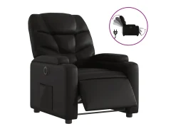 Poltrona*vidaxl Poltrona reclinável elétrica couro artificial Preto