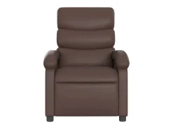 Hot vidaxl Poltrona reclinável elétrica couro artificial castanho Castanho chocolate