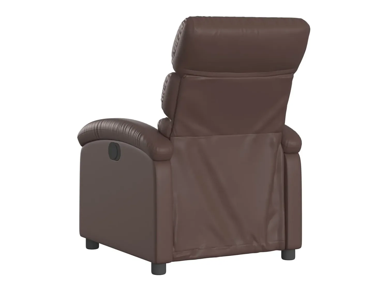 Hot vidaxl Poltrona reclinável elétrica couro artificial castanho Castanho chocolate