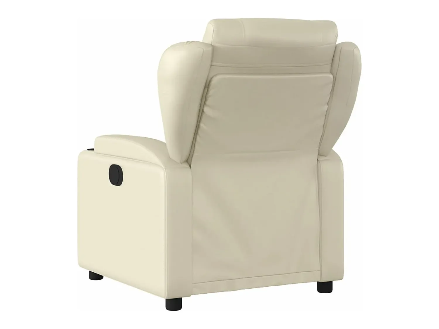 Poltrona| Poltrona reclinável elétrica couro artificial cor PT572707 Creme