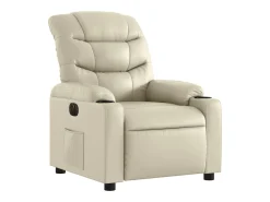Poltrona reclinável elétrica couro artificial cor PT796713^ Poltrona