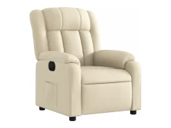Poltrona* Poltrona reclinável elétrica tecido cor PT466946 Creme