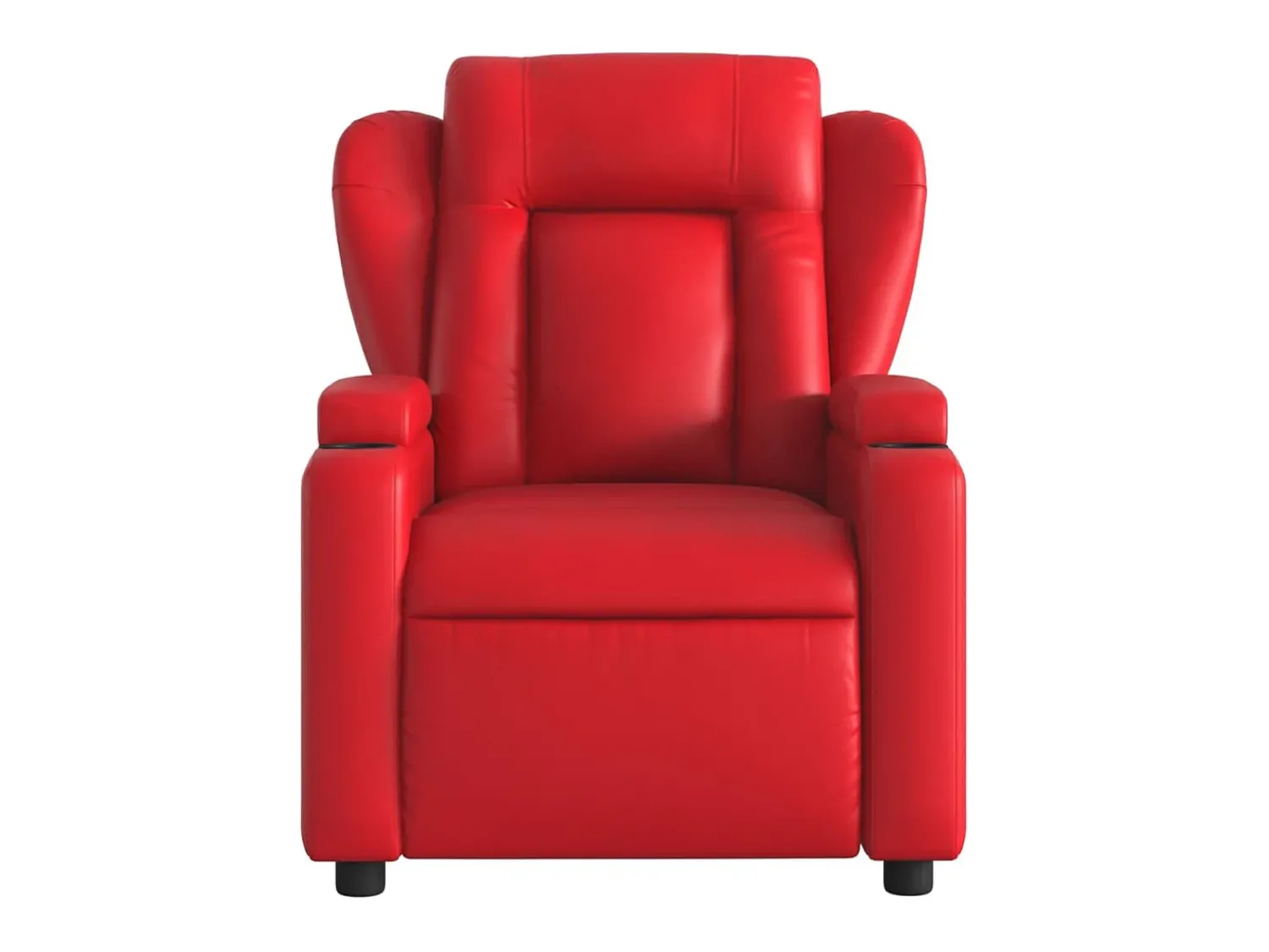 vidaxl Poltrona reclinável elétrica couro artificial Vermelho