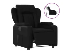 Poltrona| Poltrona reclinável elétrica couro artificial PT631894 Preto