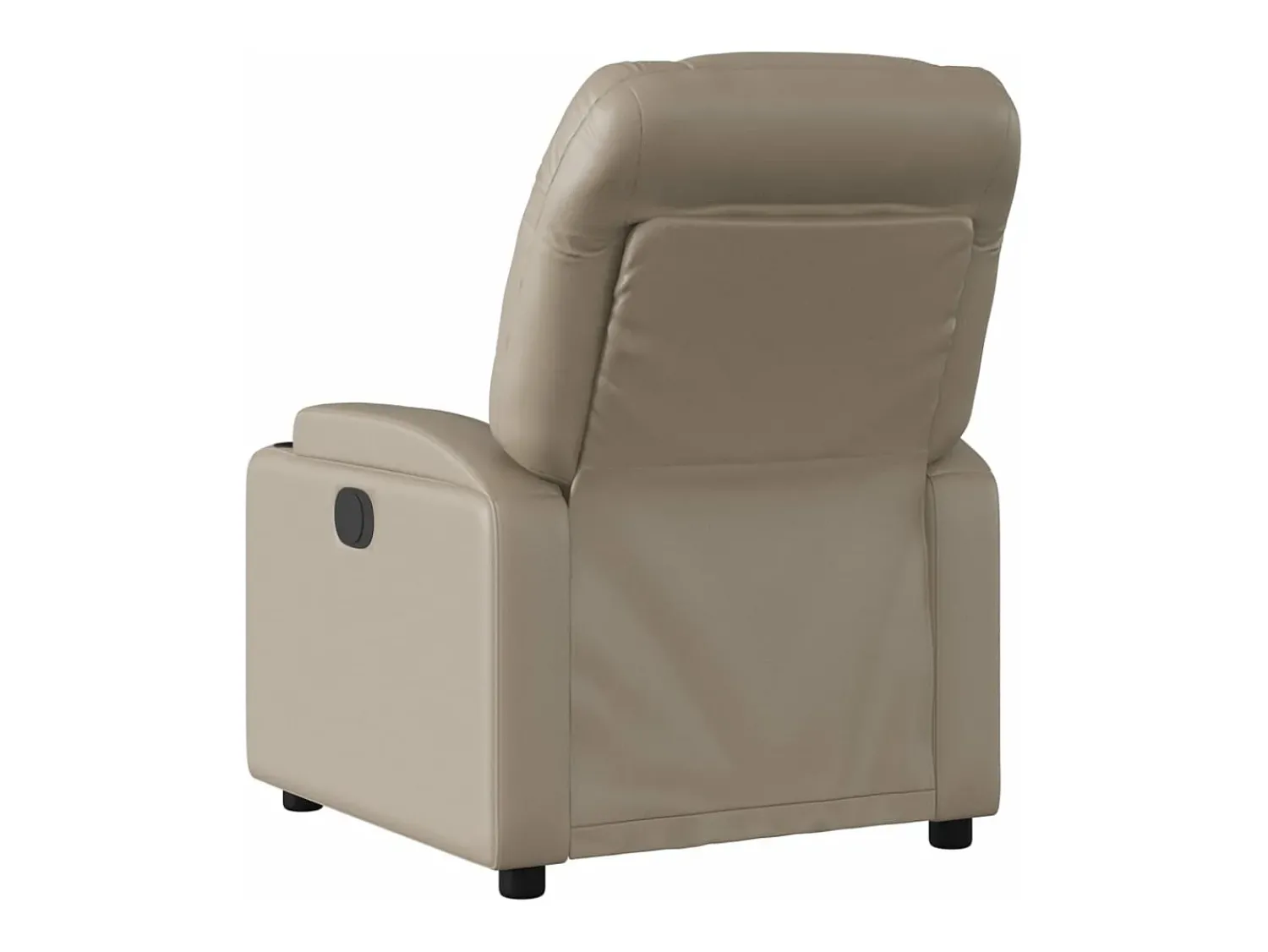 Poltrona* Poltrona reclinável elétrica couro artificial cor cappuccino PT457865 Castanho
