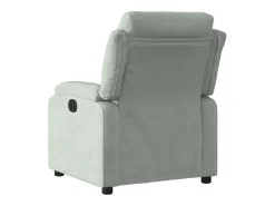 Poltrona| Poltrona reclinável elétrica veludo cinzento-claro PT162904 Cinzento claro