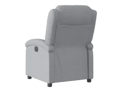 Poltrona| Poltrona reclinável elétrica tecido cinzento-claro PT646790 Cinzento claro