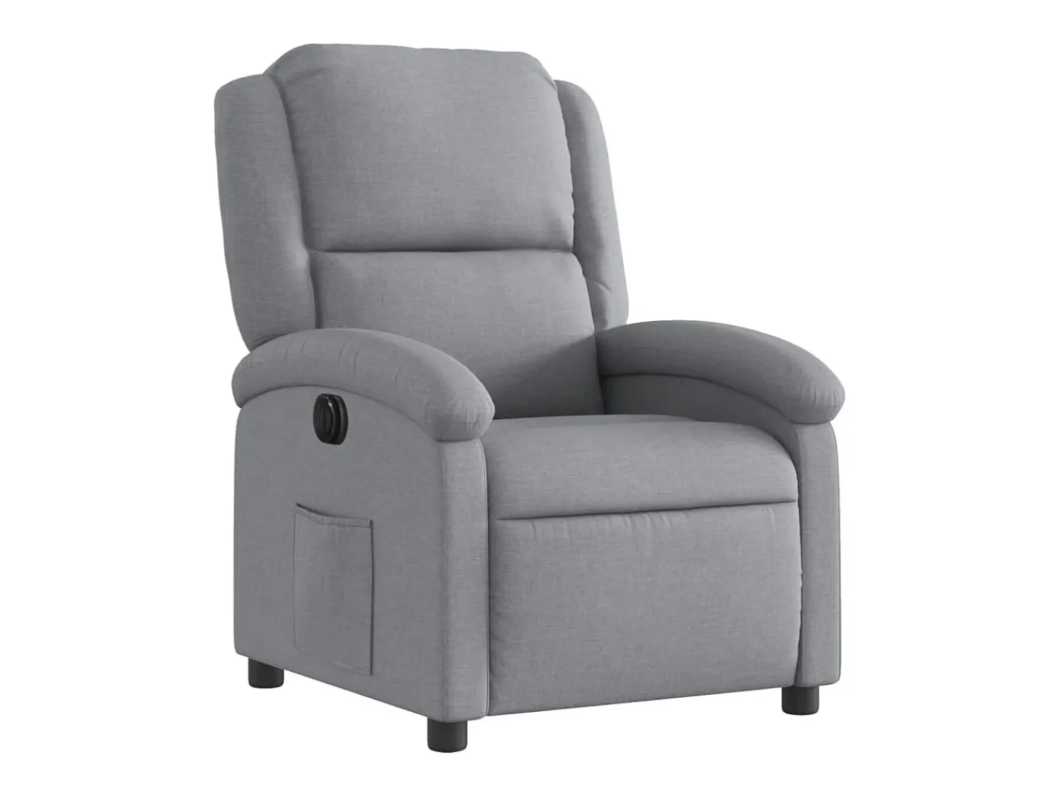 Poltrona| Poltrona reclinável elétrica tecido cinzento-claro PT646790 Cinzento claro