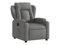 Sale Poltrona reclinável elétrica tecido -escuro PT179146 Cinzento