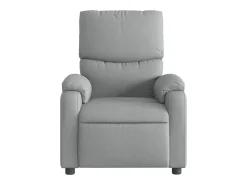 Hot vidaxl Poltrona reclinável elétrica tecido cinzento-claro Cinzento claro