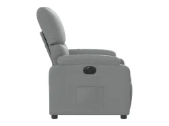 Hot vidaxl Poltrona reclinável elétrica tecido cinzento-claro Cinzento claro