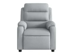 Poltrona*vidaxl Poltrona reclinável elétrica tecido cinzento-claro Cinzento claro