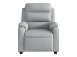 Poltrona*vidaxl Poltrona reclinável elétrica tecido cinzento-claro Cinzento claro