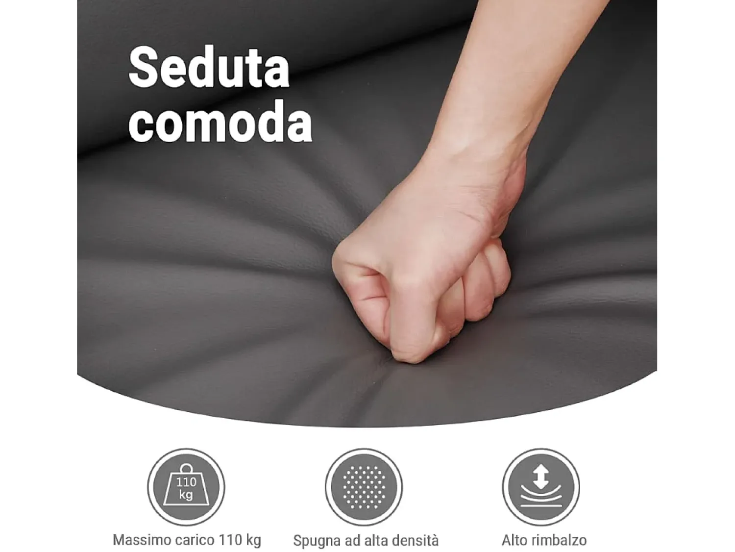 vidaxl Poltrona reclinável elétrica couro artificial cor^ Poltrona