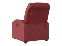 Poltrona|vidaxl Poltrona reclinável elétrica couro artificial tinto Vermelho