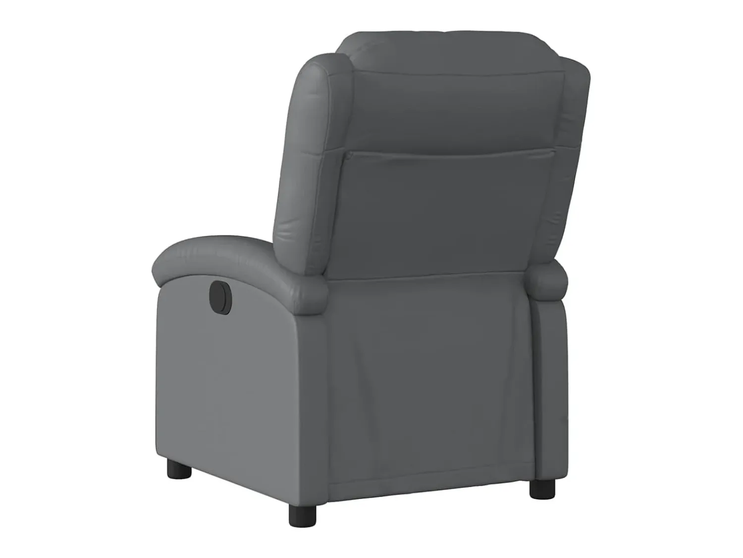 Poltrona|vidaxl Poltrona reclinável elétrica couro artificial Cinzento