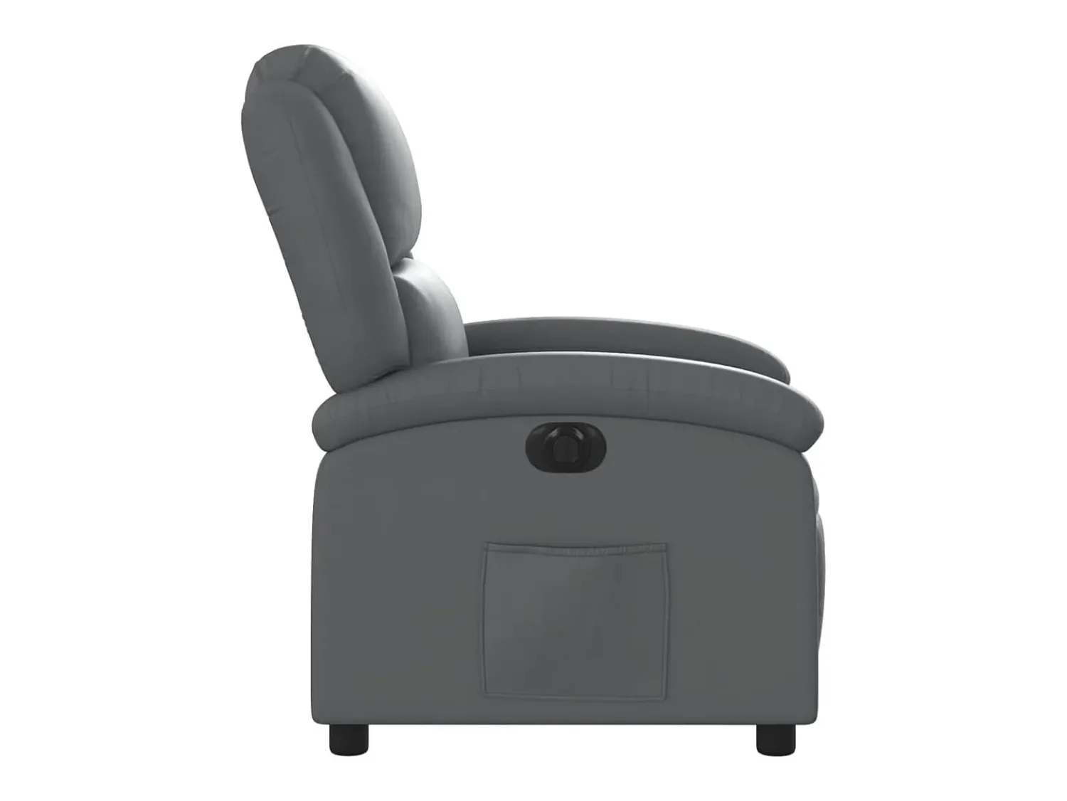 Poltrona|vidaxl Poltrona reclinável elétrica couro artificial Cinzento