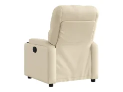 Poltrona|vidaxl Poltrona reclinável elétrica tecido cor Creme