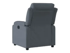 Best Poltrona reclinável elétrica veludo -escuro PT500254 Cinzento