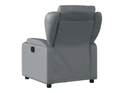 Poltrona| Poltrona reclinável elétrica couro artificial PT484361 Cinzento