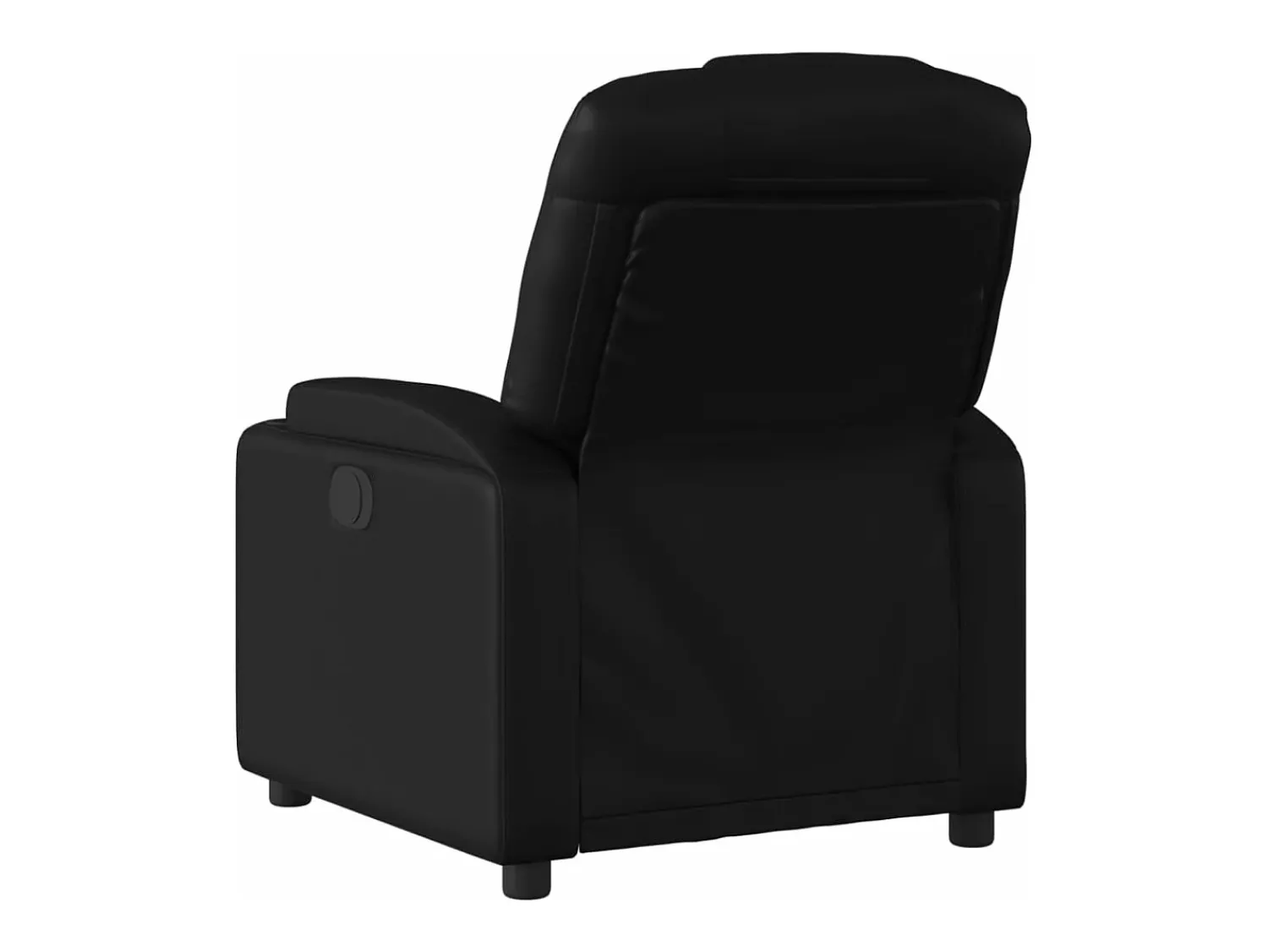 Best Poltrona reclinável elétrica couro artificial PT526811 Preto