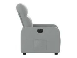 Poltrona|vidaxl Poltrona reclinável elétrica tecido -claro Cinzento