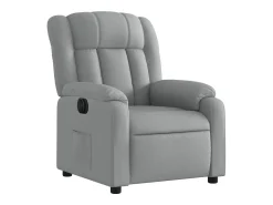 Poltrona* Poltrona reclinável elétrica tecido cinzento-claro PT591457 Cinzento claro
