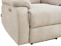 Poltrona*Vente-unique Poltrona reclinável elétrica com massagem em tecido chenille KOCENI Bege
