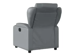 Clearance vidaxl Poltrona reclinável elétrica couro artificial Cinzento