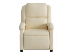 Poltrona|vidaxl Poltrona reclinável elétrica tecido cor Creme