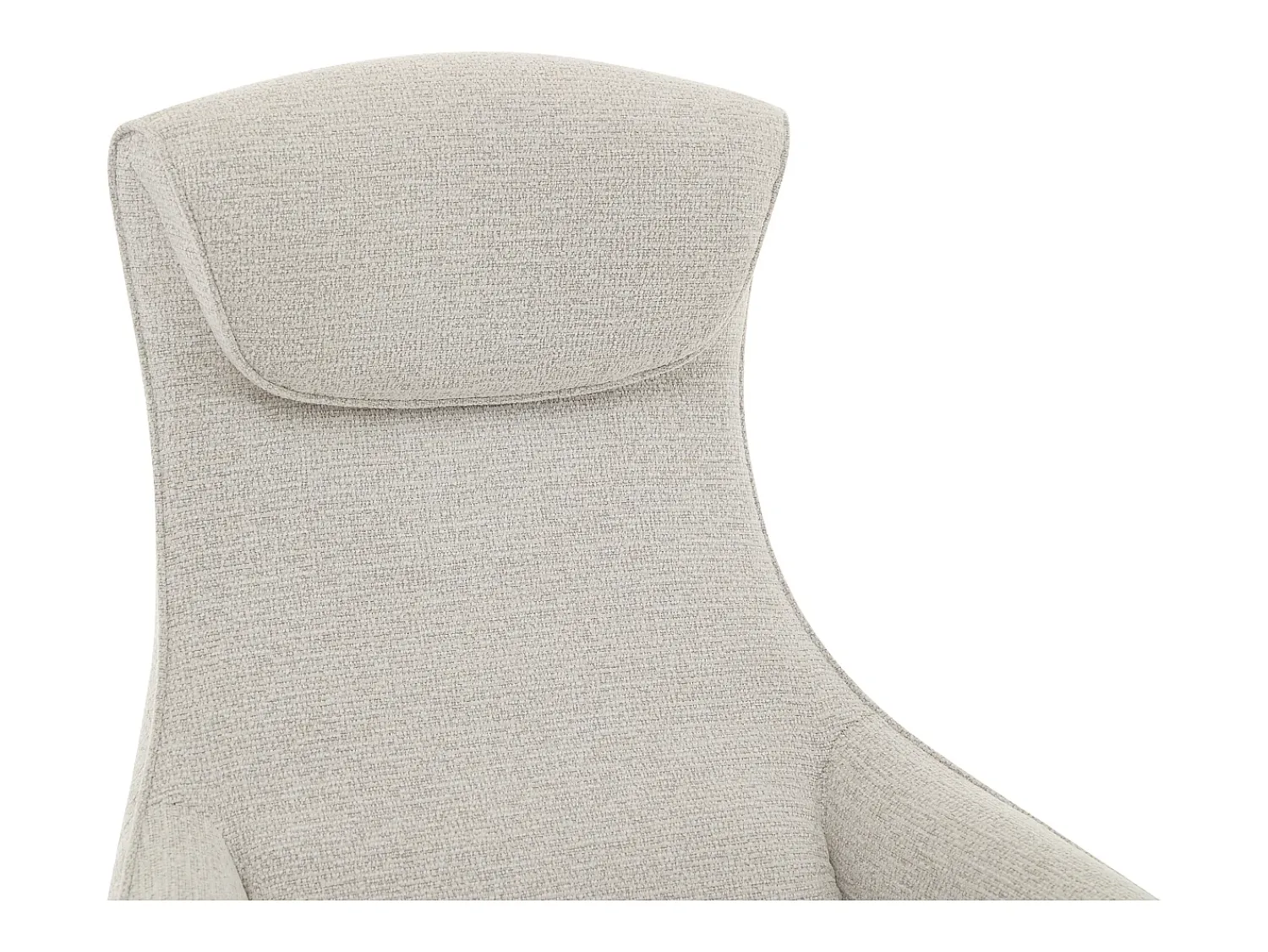 Hot Vente-unique Poltrona reclinável elétrica de tecido texturizado TASEMO Bege