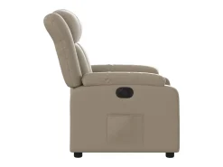 Poltrona|vidaxl Poltrona reclinável elétrica couro artificial cor cappuccino Castanho