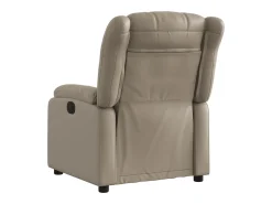 Poltrona|vidaxl Poltrona reclinável elétrica couro artificial cor cappuccino Castanho