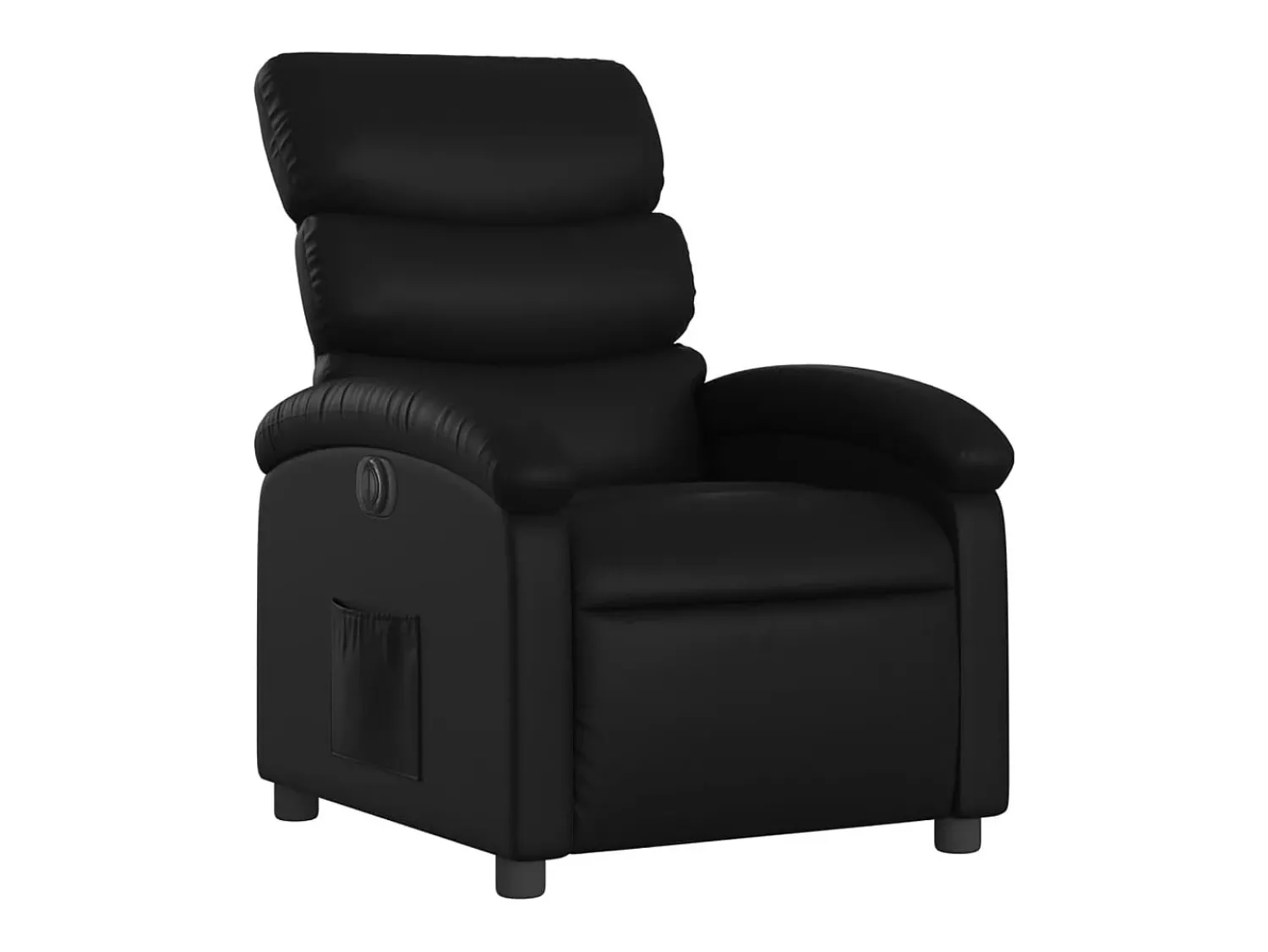 Poltrona* Poltrona reclinável elétrica couro artificial PT852466 Preto