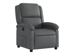 Discount Poltrona reclinável elétrica couro artificial PT766152 Cinzento