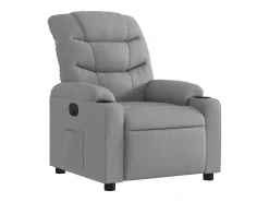 Poltrona* Poltrona reclinável elétrica tecido cinzento-claro PT609982 Cinzento claro