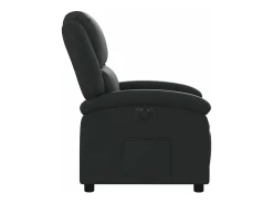 Online vidaxl Poltrona reclinável elétrica couro genuíno Preto