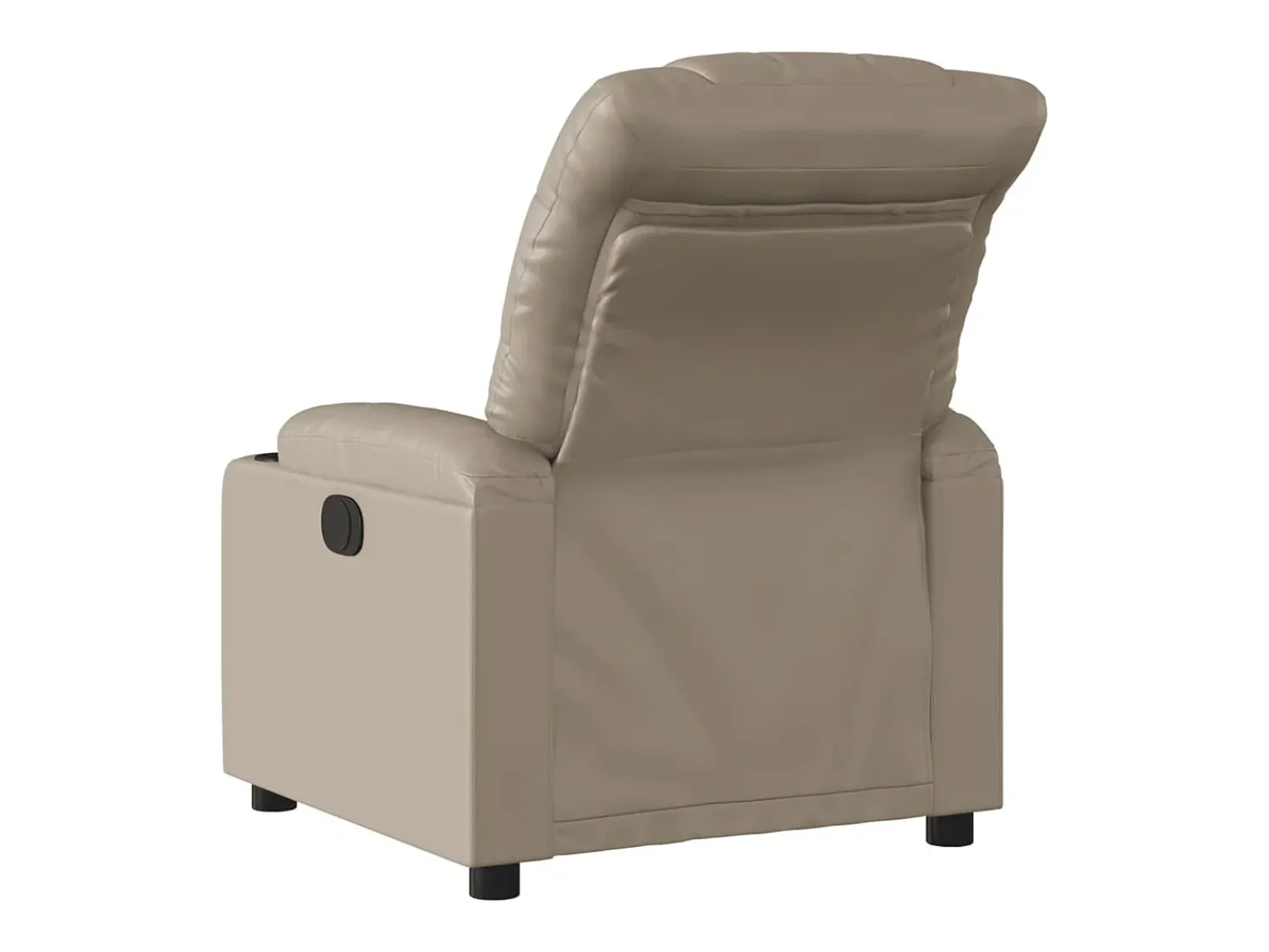 Poltrona| Poltrona reclinável elétrica couro artificial cor cappuccino PT380128 Castanho