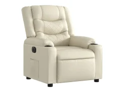 Poltrona reclinável elétrica couro artificial cor PT533939^ Poltrona