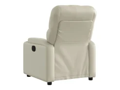 Poltrona reclinável elétrica couro artificial cor PT616555^ Poltrona